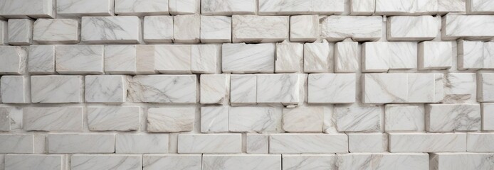 Fototapeta premium High resolution image of large white marble bricks, empty, shiny, backdrop