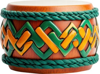 Colorful decorative bowl with intricate patterns