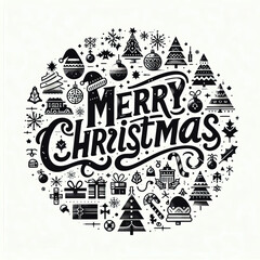 merry Christmas Typography