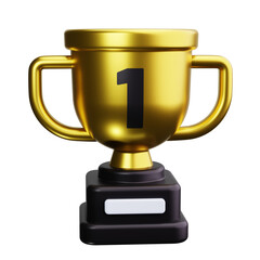 Trophy 3d Render Icons