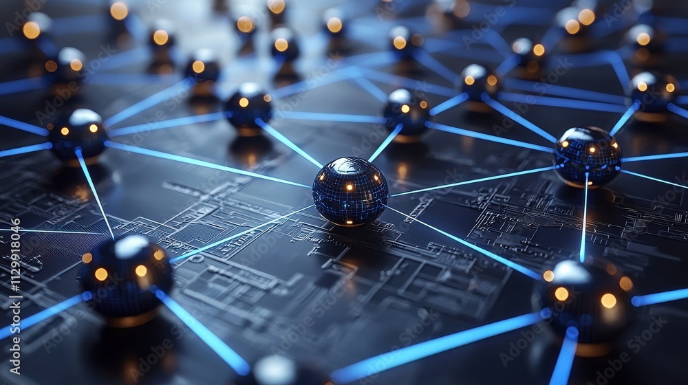 Poster exploring secure blockchain ecosystems innovations in technology for a safer digital future