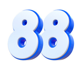 Blue Number 88