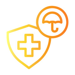 Obraz premium umbrella Line Gradient Icon