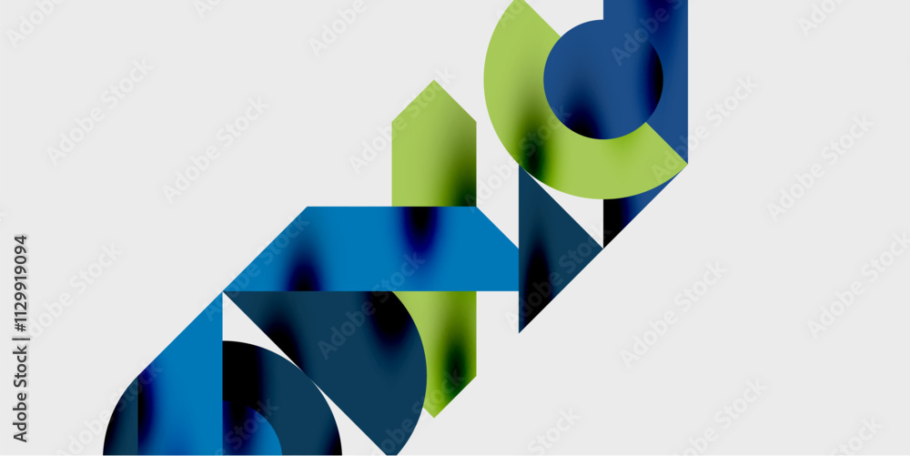 Poster vibrant abstract background circles with smooth gradients, creating a dynamic and modern design. ide