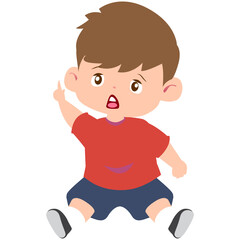 Angry Boy Cartoon Illustration, Design Inspiration, Character