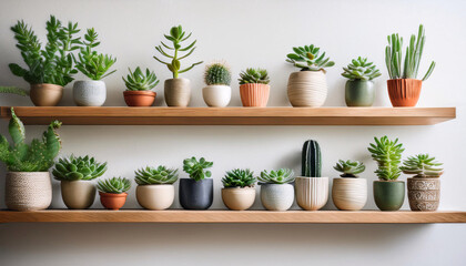Fototapeta premium Fresh herbs and spices in decorative pots for home gardening