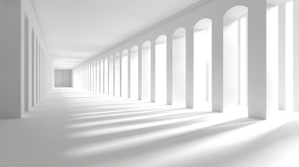 abstract architecture background, presentation, light grey, bright, black and white, soft lighting, low contrast, depth, minimal, clean, rectangular shapes, low angle 