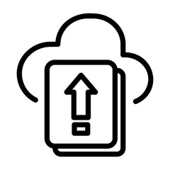 cloud upload Line Icon