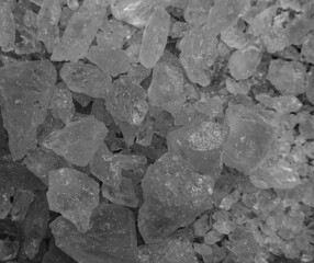 Ice, snow, broken ice, glass, granules, texture, texture, material, black background, overlay, color, broken glass, splash, explosion, graphics, beverage, soda, cola, juice, liquor, cocktail.