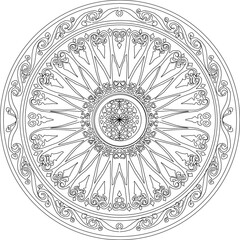 vector illustration design image background ornament decoration arabic pattern