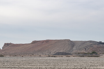 Red Hill (north and south domes) / Red Island Volcano, Salton Buttes volcanic field, South Shore of the Salton Sea, California. Salton Trough. Volcanic rocks, Rhyolite
