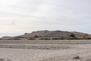 Red Hill (north and south domes) / Red Island Volcano, Salton Buttes volcanic field, South Shore of the Salton Sea, California. Salton Trough. Volcanic rocks, Rhyolite