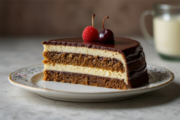 Culinary Canvas: An Exquisite Slice of Sweet Perfection