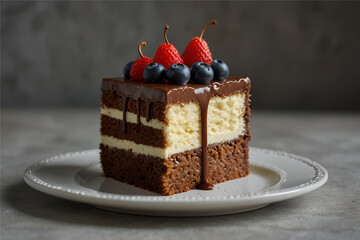Culinary Canvas: An Exquisite Slice of Sweet Perfection
