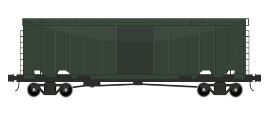 Carrier wagon bogie flat design, rail wagon