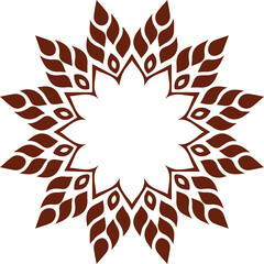 Beautiful flower art and mandala vector design