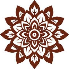 Beautiful flower art and mandala vector design