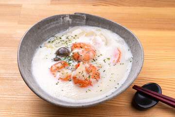 えびと白菜のクリーム煮