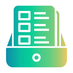 file cabinet Gradient icon
