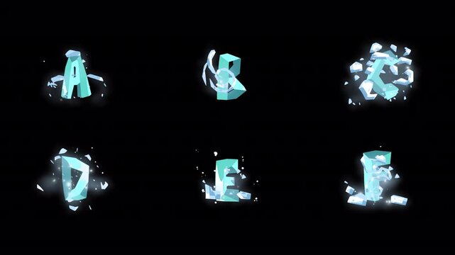 Christmas Ice Font Alphabet Motion Graphics Pack is a collection of hand-drawn animations of letters, and numbers in ice style. 4K resolution with alpha channel.
