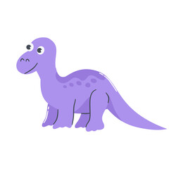 Cute Dinosaurs Cartoon Character. Vector Illustration 