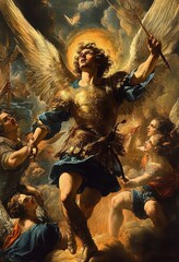 Celestial Battle of the Archangels in Baroque Art at Chiesa dell' Ascensione a Chiaia
