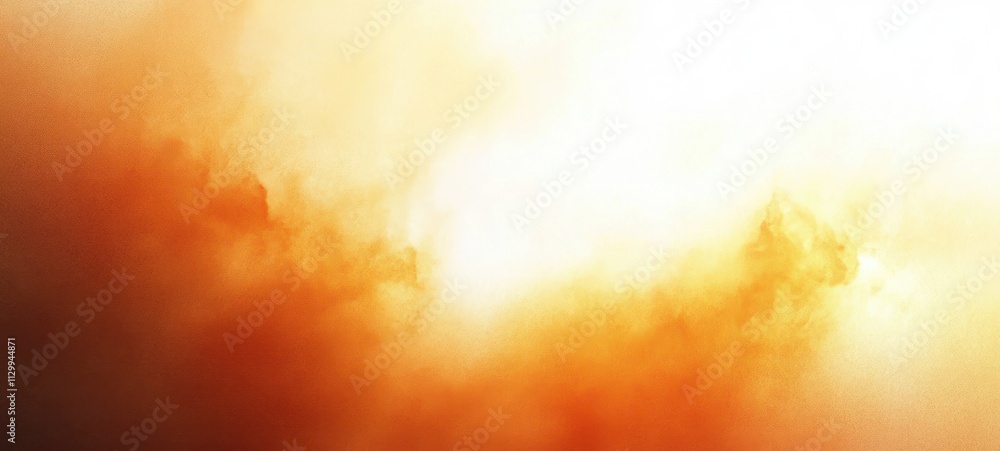 Poster warm golden white gradient background soft diffused abstract texture calm modern banner