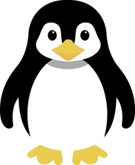 Cute Penguin Character Illustration