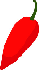 Illustration of a Red Chili Pepper