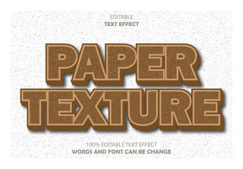 paper texture editable text effect 3d
