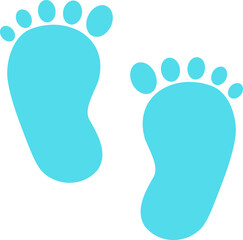 Cute Baby Footprints Graphic Design