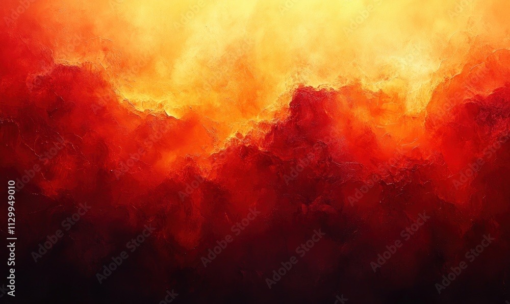 Poster abstract warm gradient background in orange red peach for design colorful soft lighting ombre textur