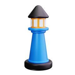 Lighthouse 3d Render Icons