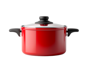 Modern Non-Stick Cookware with Transparent Background for Professional Cooking