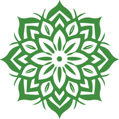 Beautiful flower art and mandala vector design
