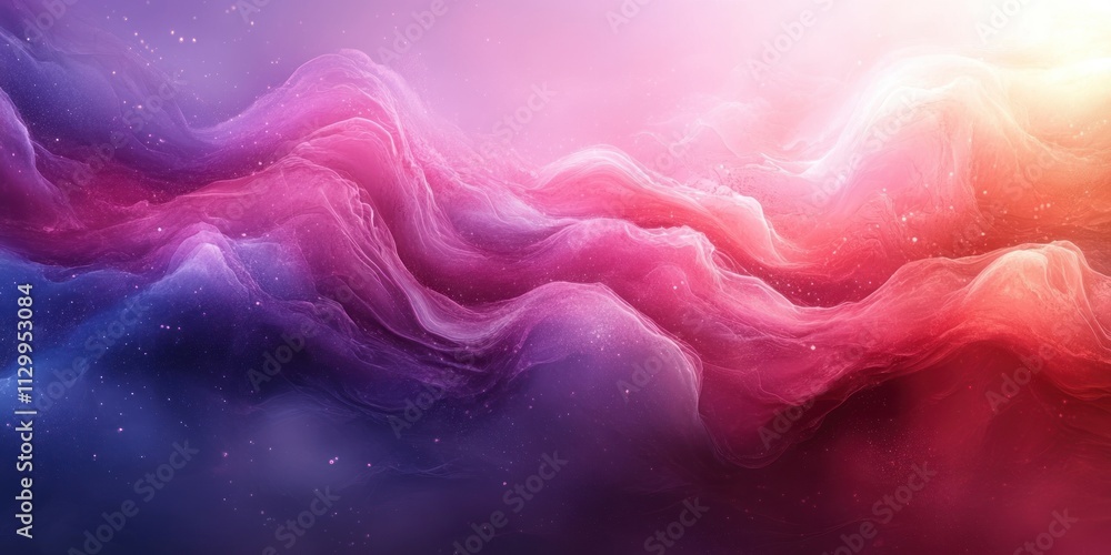 Poster elegant silk satin fabric gradient background from pink to purple with soft texture