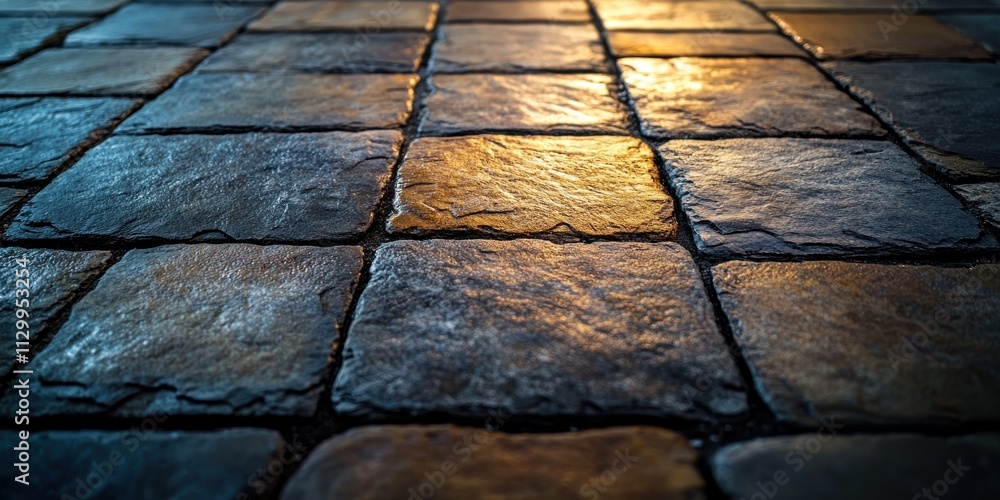 Aufkleber textured stone tile close-up symmetry in minimalist design for architecture and interior backgrounds