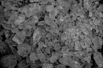 Ice, snow, broken ice, glass, granules, texture, texture, material, black background, overlay, color, broken glass, splash, explosion, graphics, beverage, soda, cola, juice, liquor, cocktail.