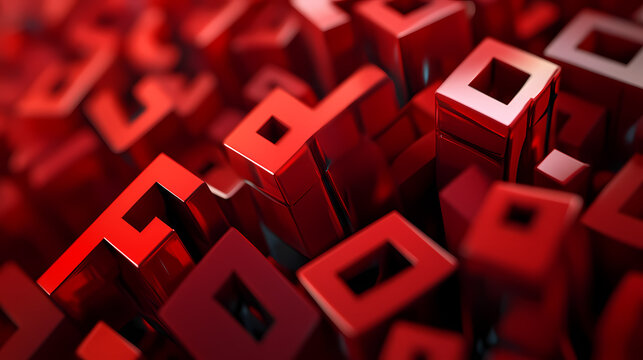 Omnipresent - red text on typography background - 3d rendered royalty free stock image. this image can be used for an online website banner ad or a print postcard. Omnipresent. Illustration