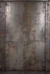 Vintage steel floor plate with worn out texture, rough, grunge