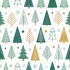 Obraz premium seamless christmas pattern