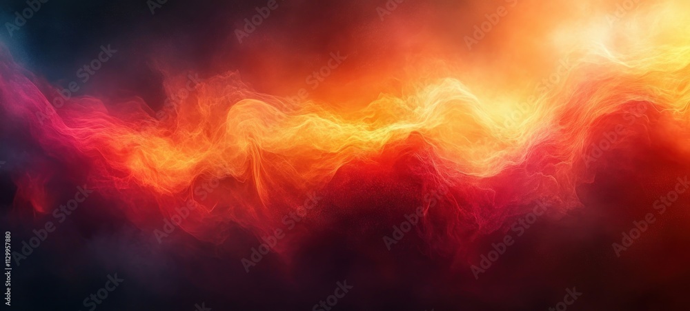 Poster abstract warm hues of orange and red gradient background with soft focus ethereal lighting for minimal modern graphic resources
