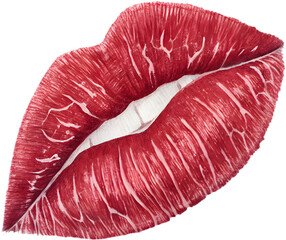 Colorful painted lips reveal emotions dancing through artistic, sensual expression.