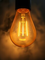 An innovative light bulb concept symbolizing breakthrough ideas and creative thinking, representing smart marketing strategies and business genius for success.


