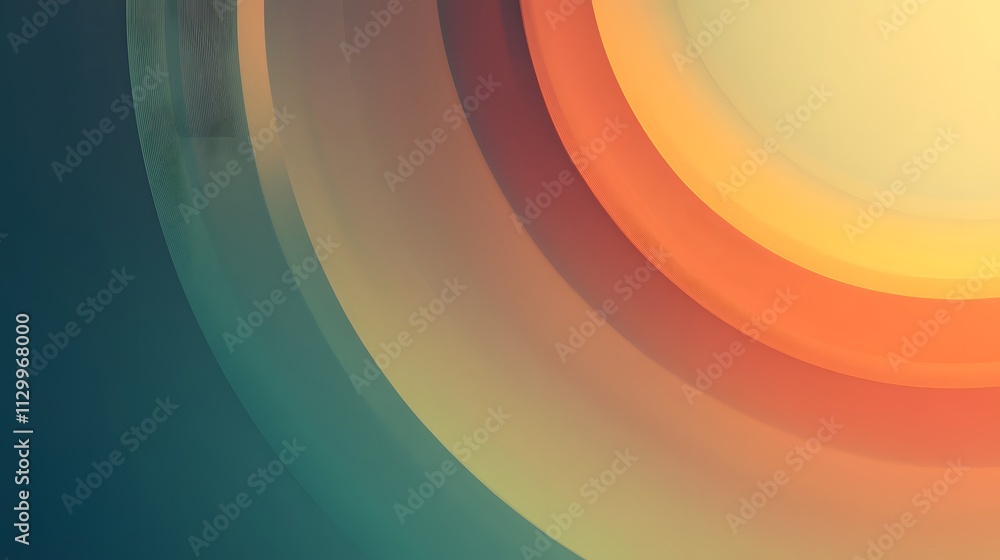Poster Abstract Background With Curving Gradient Colors