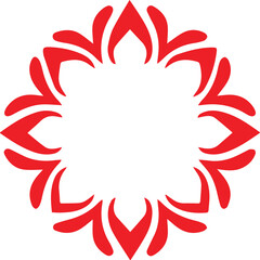 Beautiful flower art and mandala vector design