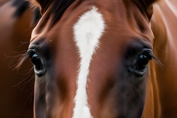 Naklejka premium Closeup of horse