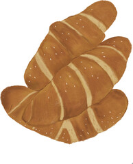 Salt bread, butter roll bread