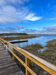 Fototapeta premium Dock in the May River in South Carolina USA