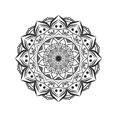Very easy amp simple mandala design with black ampwhite